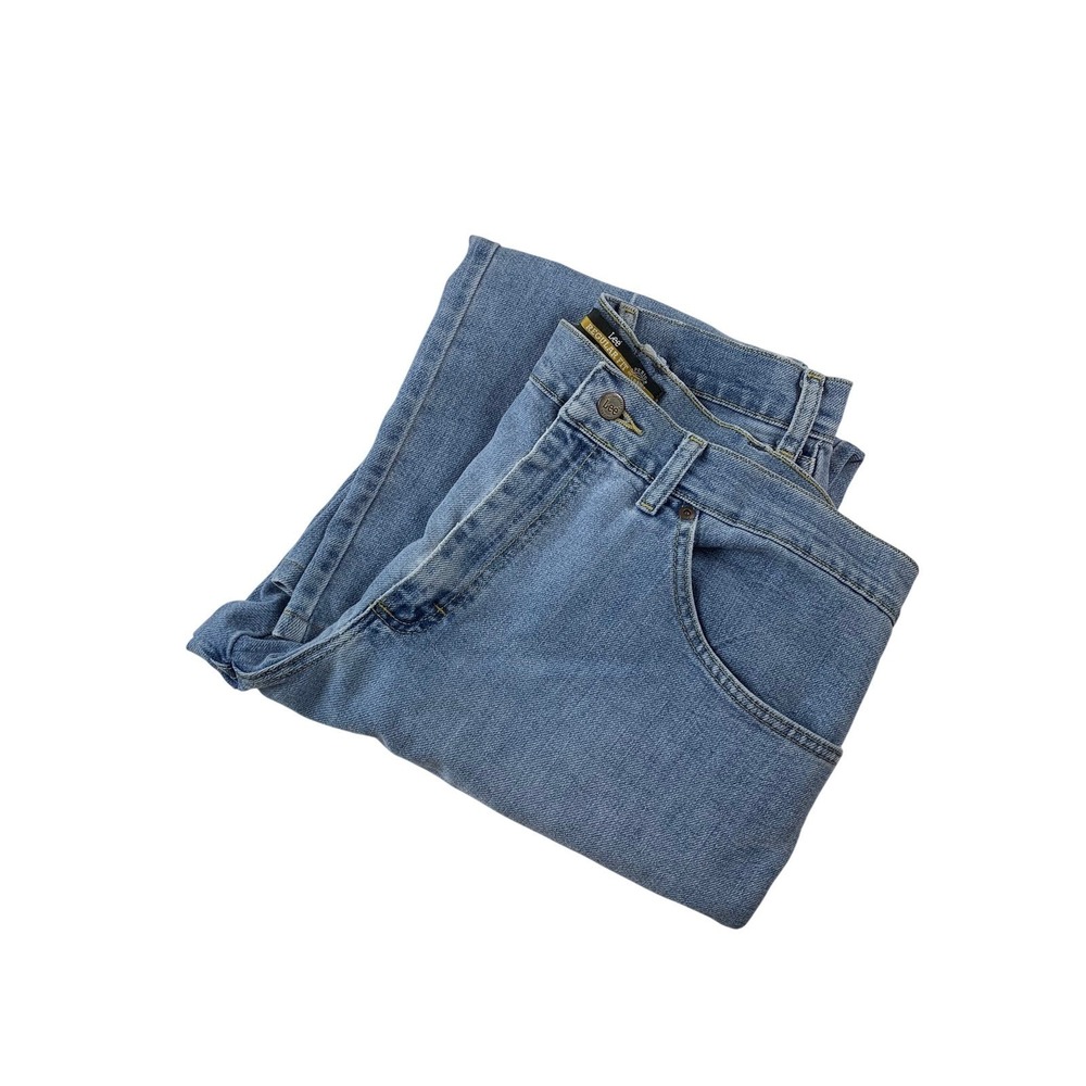 Lee Relaxed Fit Light Wash Straight Leg Jeans‎ 38x30 Light Blue IZS-1001-004